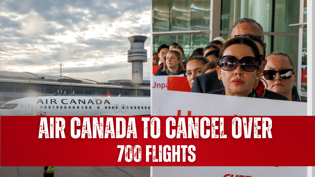 Air Canada to cancel over 700 flights